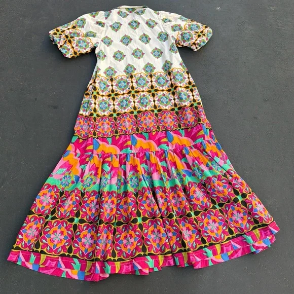 Anthropologie Multicolor Patterned Maxi Dress - Picture 5 of 6